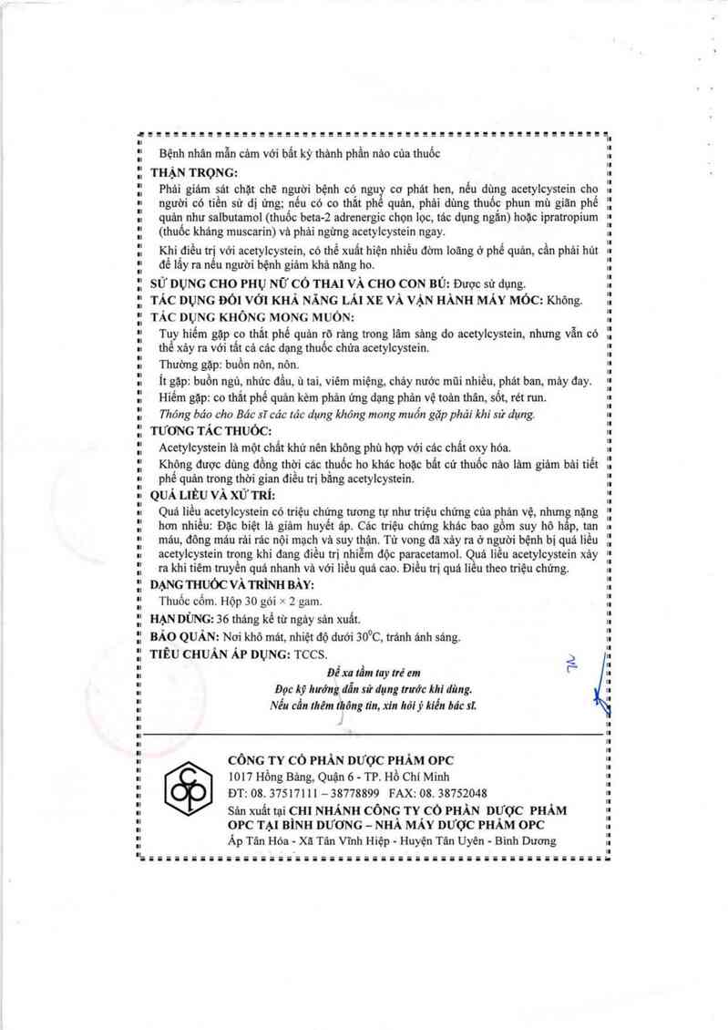thông tin, cách dùng, giá thuốc Opmucotus - ảnh 3