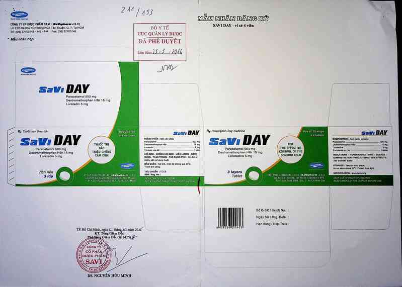 thông tin, cách dùng, giá thuốc SaVi Day - ảnh 0