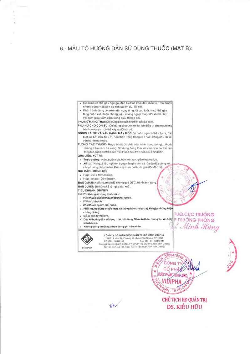 thông tin, cách dùng, giá thuốc Cinnarizin 25mg - ảnh 4