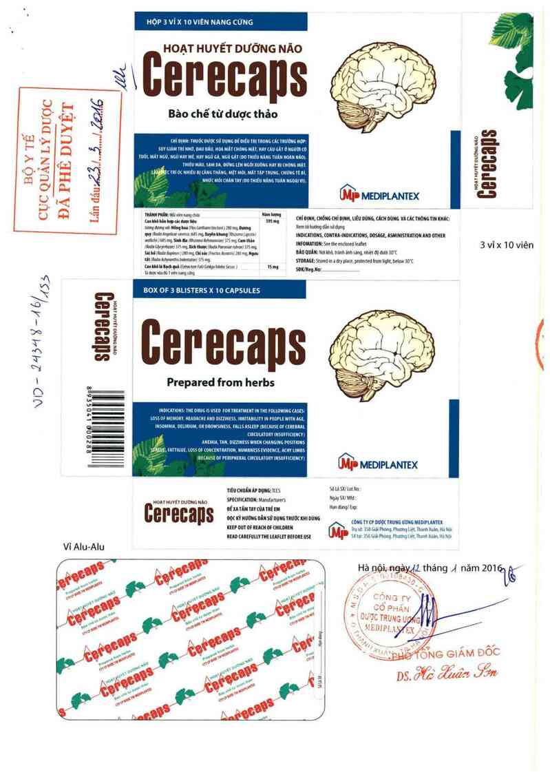 thông tin, cách dùng, giá thuốc Cerecaps - ảnh 0