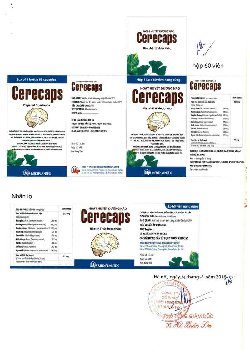thông tin, cách dùng, giá thuốc Cerecaps - ảnh 4