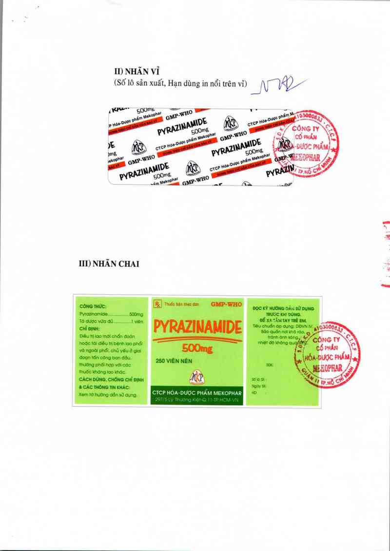 thông tin, cách dùng, giá thuốc Pyrazinamide 500mg - ảnh 2