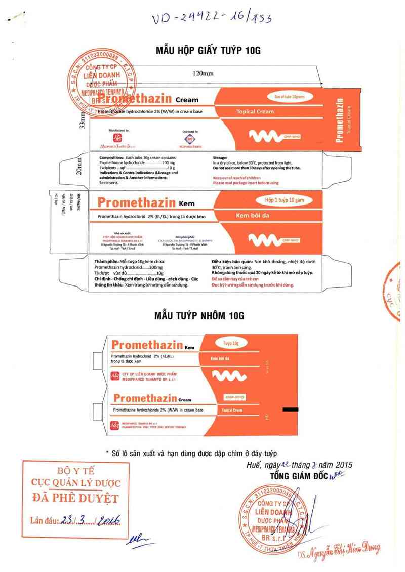 thông tin, cách dùng, giá thuốc Promethazin - ảnh 0