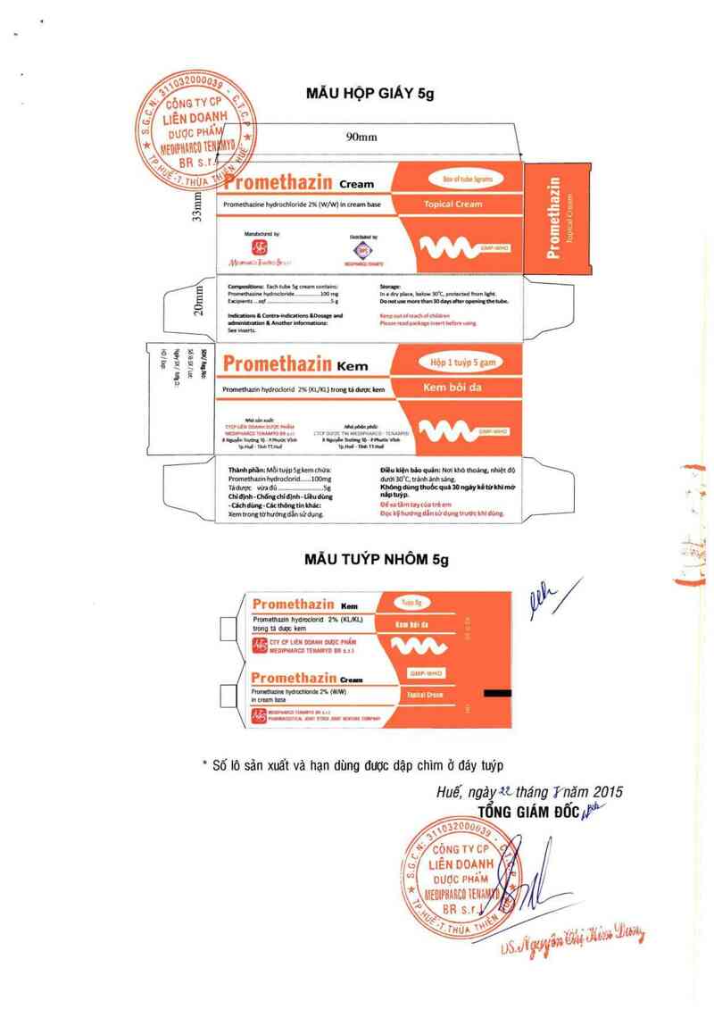 thông tin, cách dùng, giá thuốc Promethazin - ảnh 1