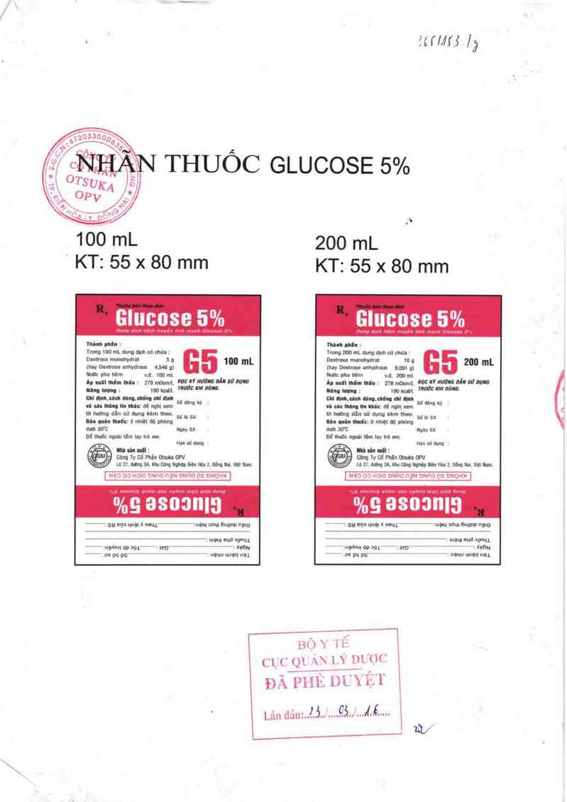 thông tin, cách dùng, giá thuốc Glucose 5% - ảnh 0