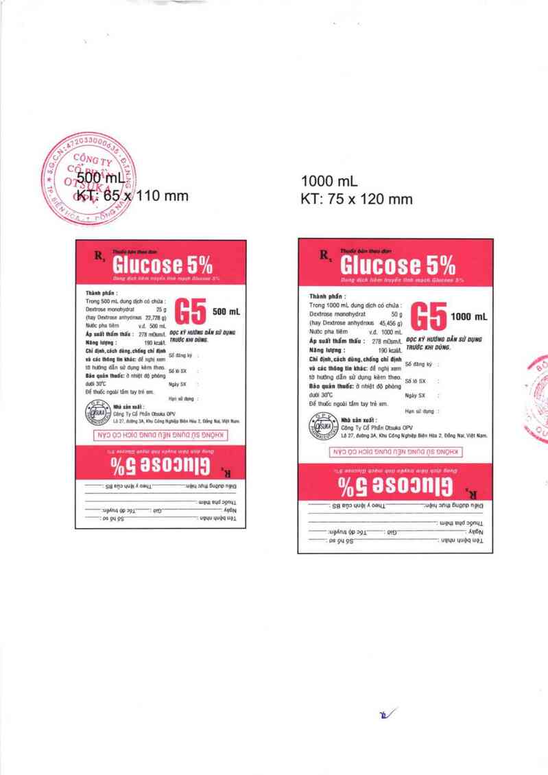 thông tin, cách dùng, giá thuốc Glucose 5% - ảnh 1