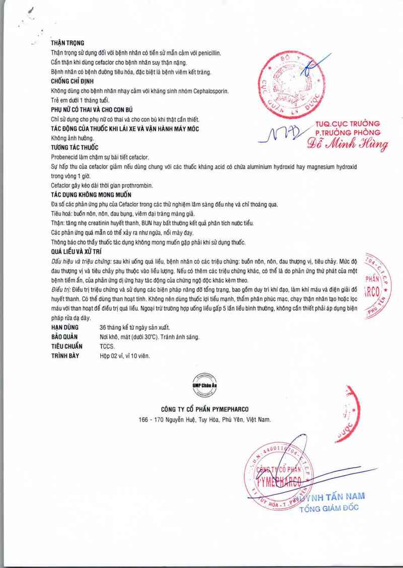 thông tin, cách dùng, giá thuốc Pyfaclor 250mg - ảnh 3