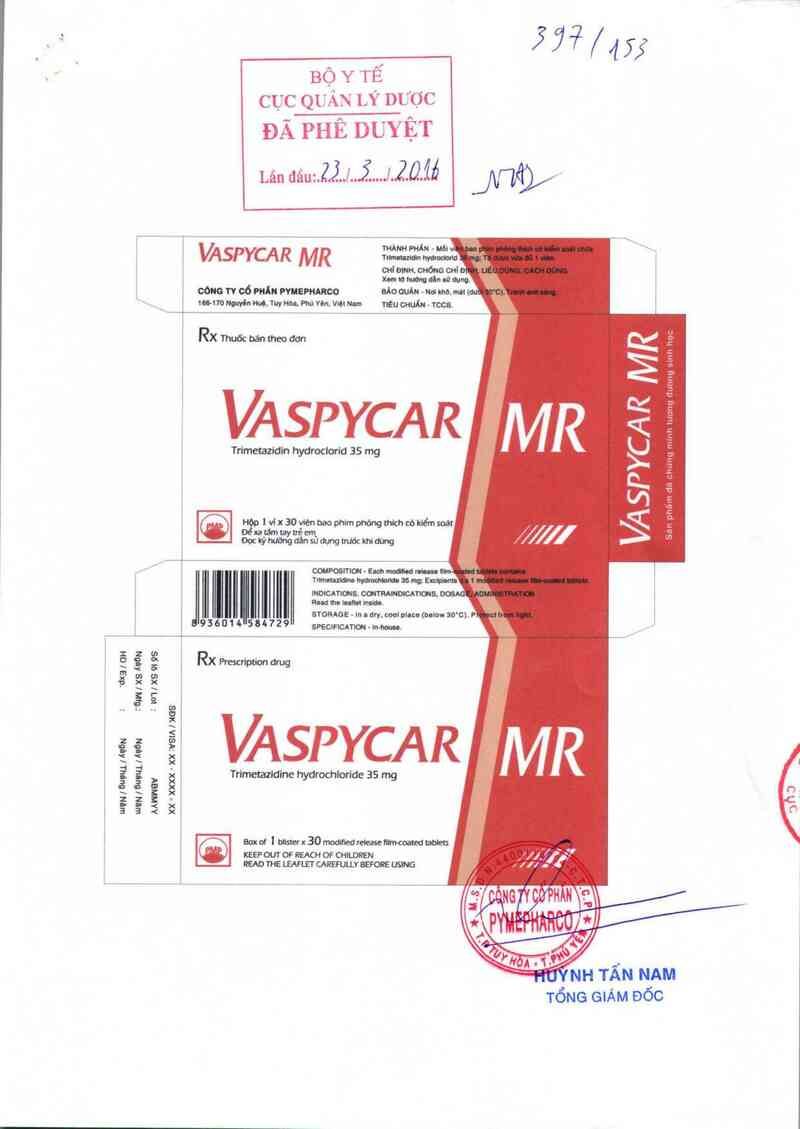 thông tin, cách dùng, giá thuốc Vaspycar MR - ảnh 0