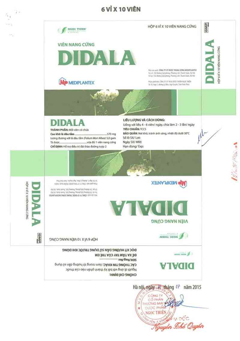 thông tin, cách dùng, giá thuốc Didala - ảnh 1