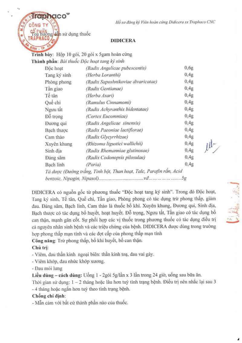 thông tin, cách dùng, giá thuốc Didicera - ảnh 4