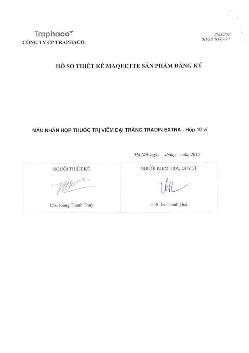 thông tin, cách dùng, giá thuốc Thuốc trị viêm đại tràng Tradin extra - ảnh 3