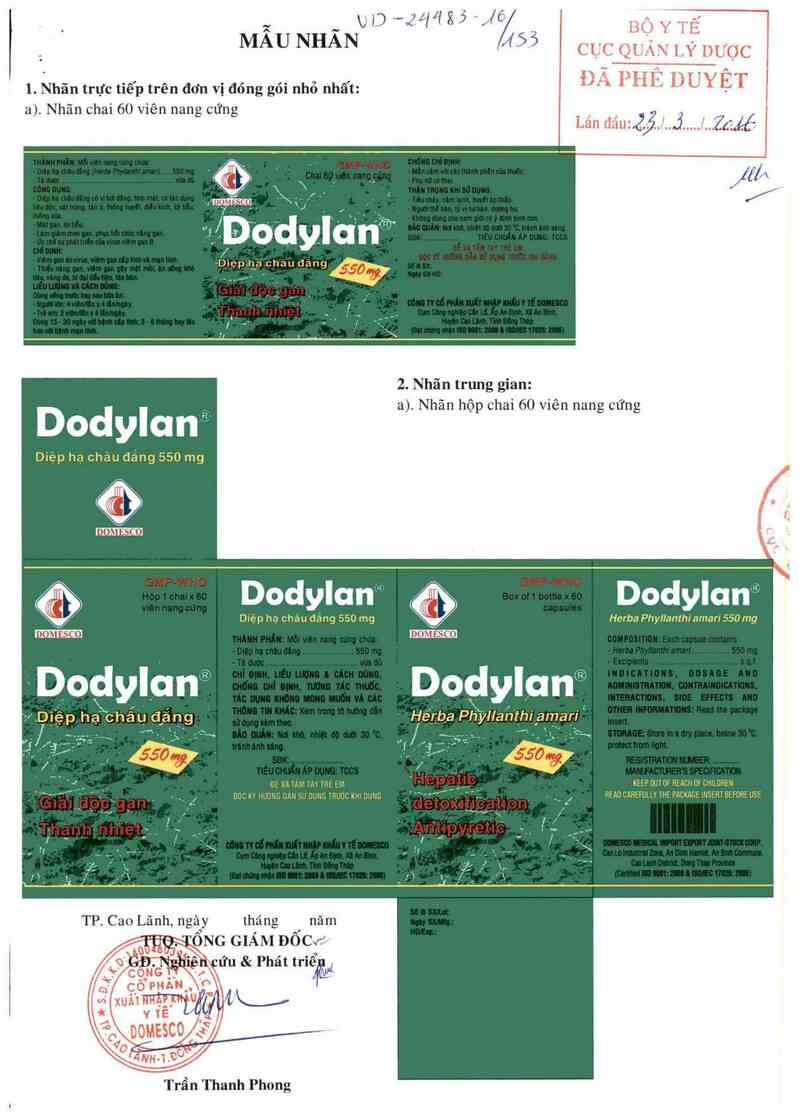thông tin, cách dùng, giá thuốc Dodylan - ảnh 0