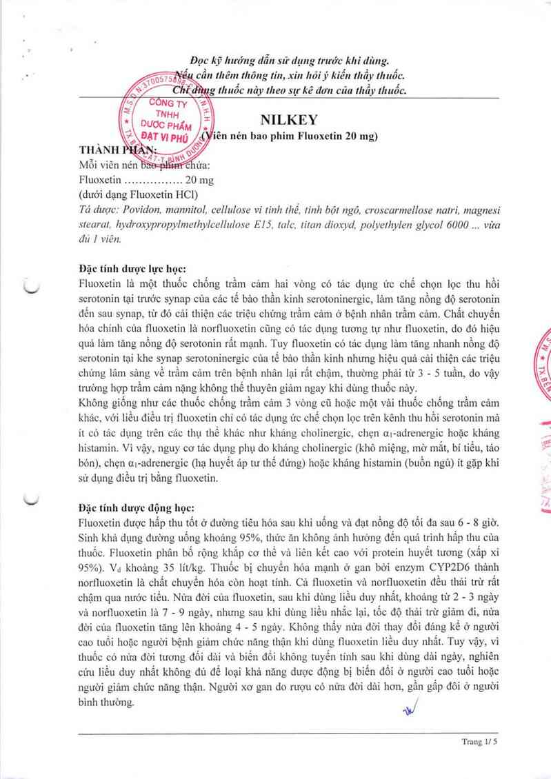 thông tin, cách dùng, giá thuốc Nilkey - ảnh 2