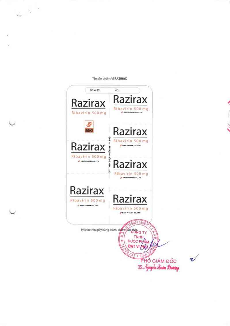 thông tin, cách dùng, giá thuốc Razirax - ảnh 1