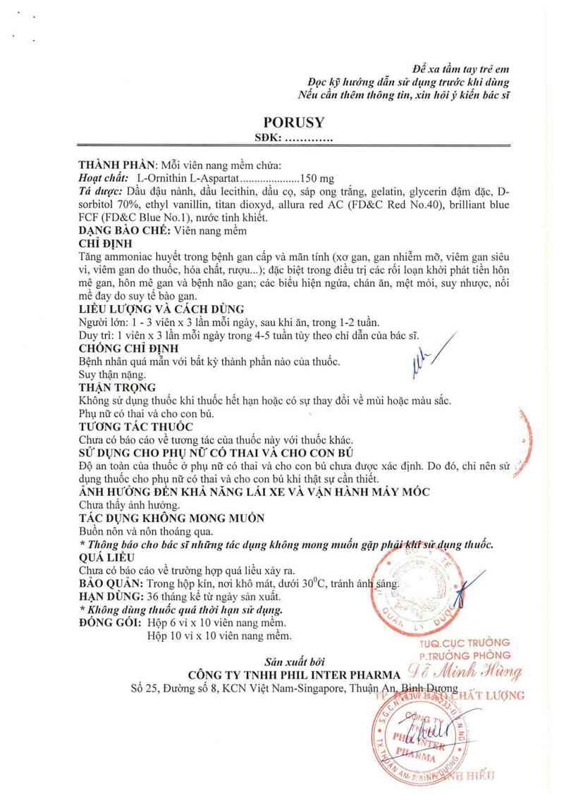 thông tin, cách dùng, giá thuốc Porusy - ảnh 3
