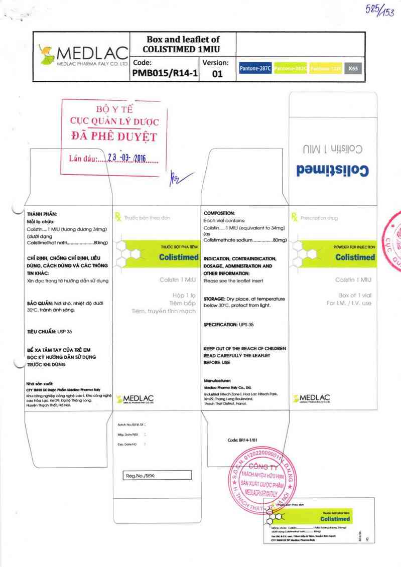 thông tin, cách dùng, giá thuốc Colistimed - ảnh 0