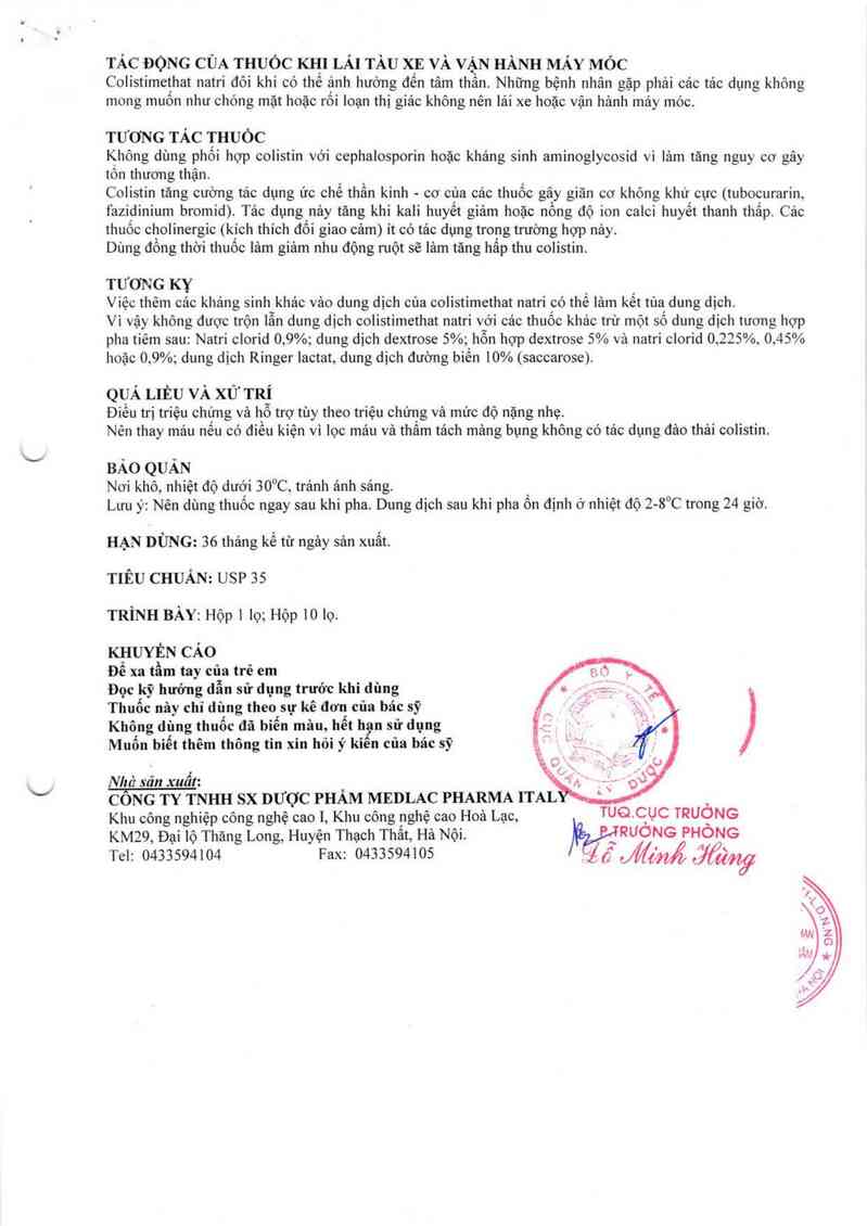 thông tin, cách dùng, giá thuốc Colistimed - ảnh 4