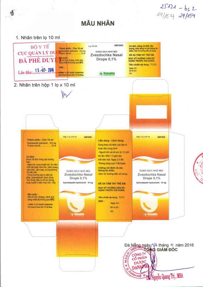 thông tin, cách dùng, giá thuốc Zvezdochka Nasal Drops 0,1% - ảnh 0