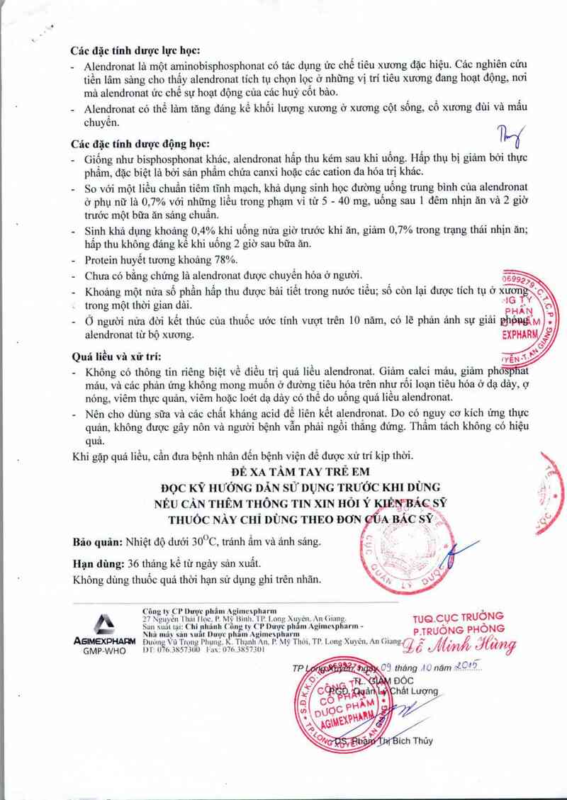 thông tin, cách dùng, giá thuốc Ostagi 70 - ảnh 3