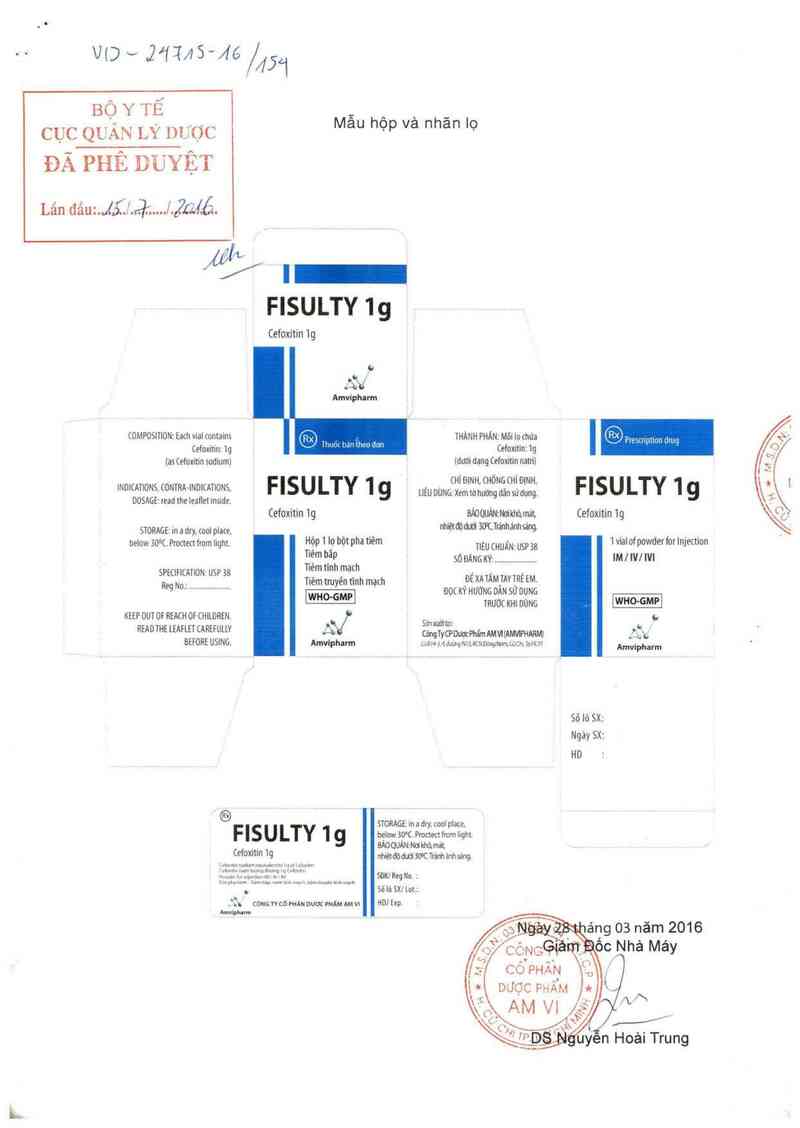 thông tin, cách dùng, giá thuốc Fisulty 1 g - ảnh 0