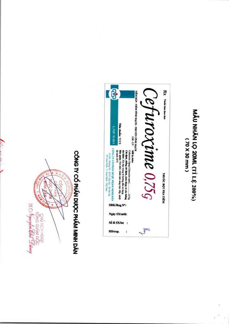 thông tin, cách dùng, giá thuốc Cefuroxime 0,75g - ảnh 1