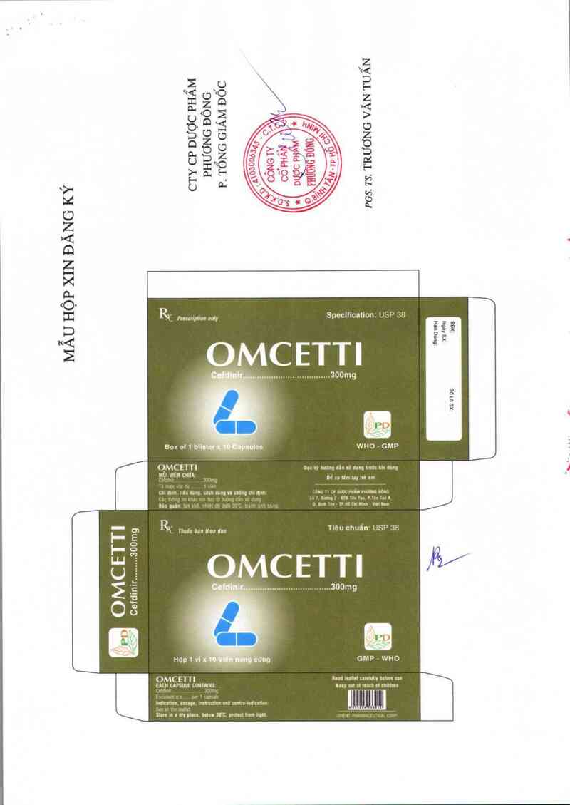 thông tin, cách dùng, giá thuốc Omcetti 300 mg - ảnh 6