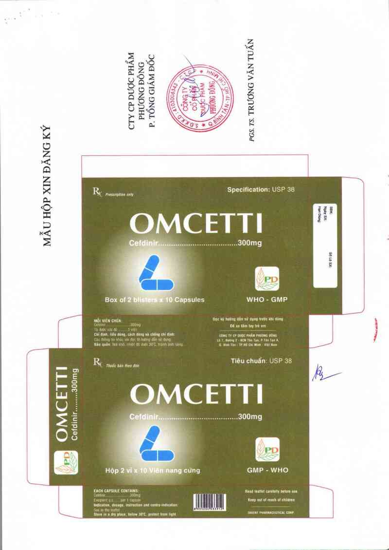 thông tin, cách dùng, giá thuốc Omcetti 300 mg - ảnh 7