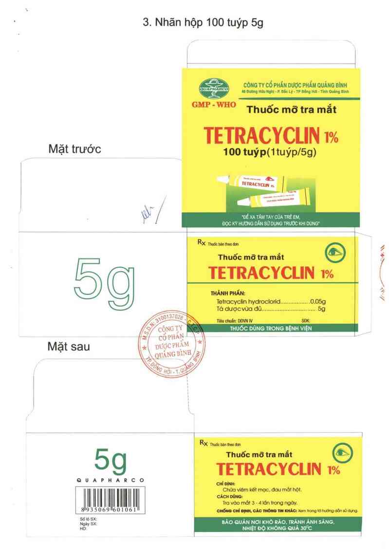 thông tin, cách dùng, giá thuốc Tetracyclin 1% - ảnh 1