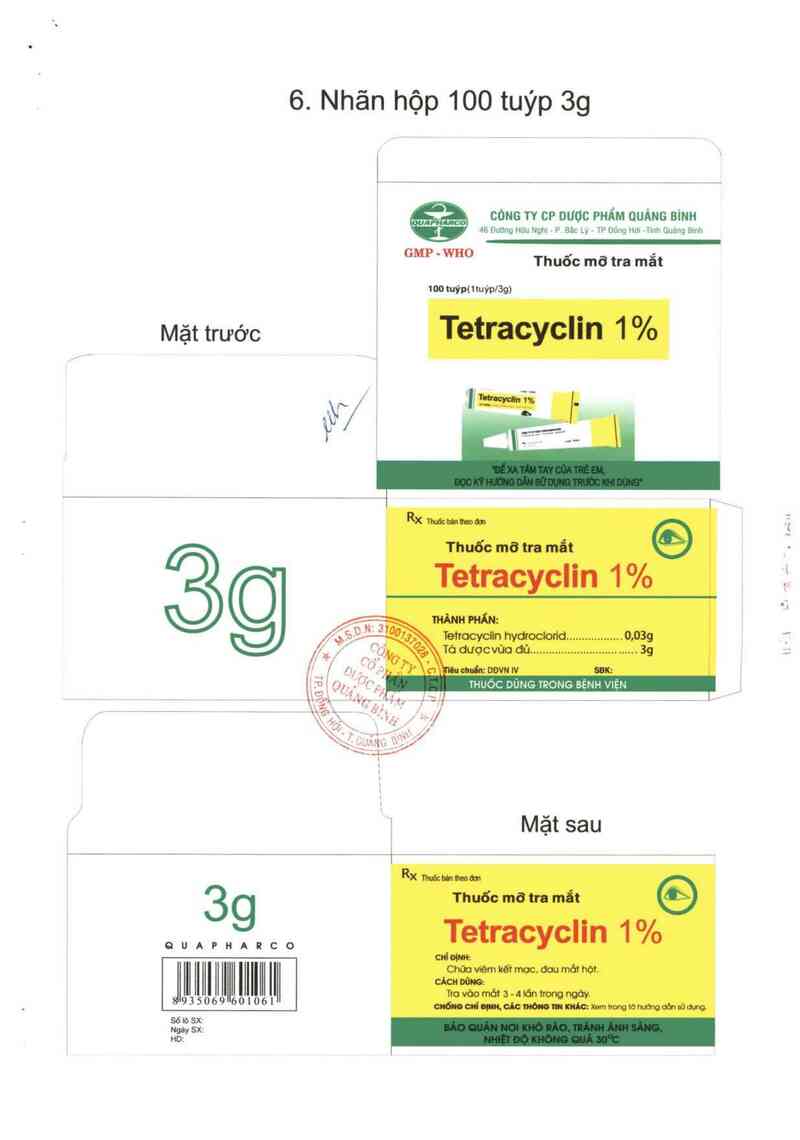 thông tin, cách dùng, giá thuốc Tetracyclin 1% - ảnh 3