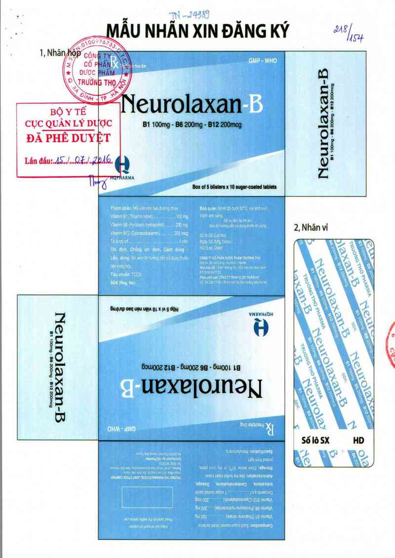 thông tin, cách dùng, giá thuốc Neurolaxan - B - ảnh 0