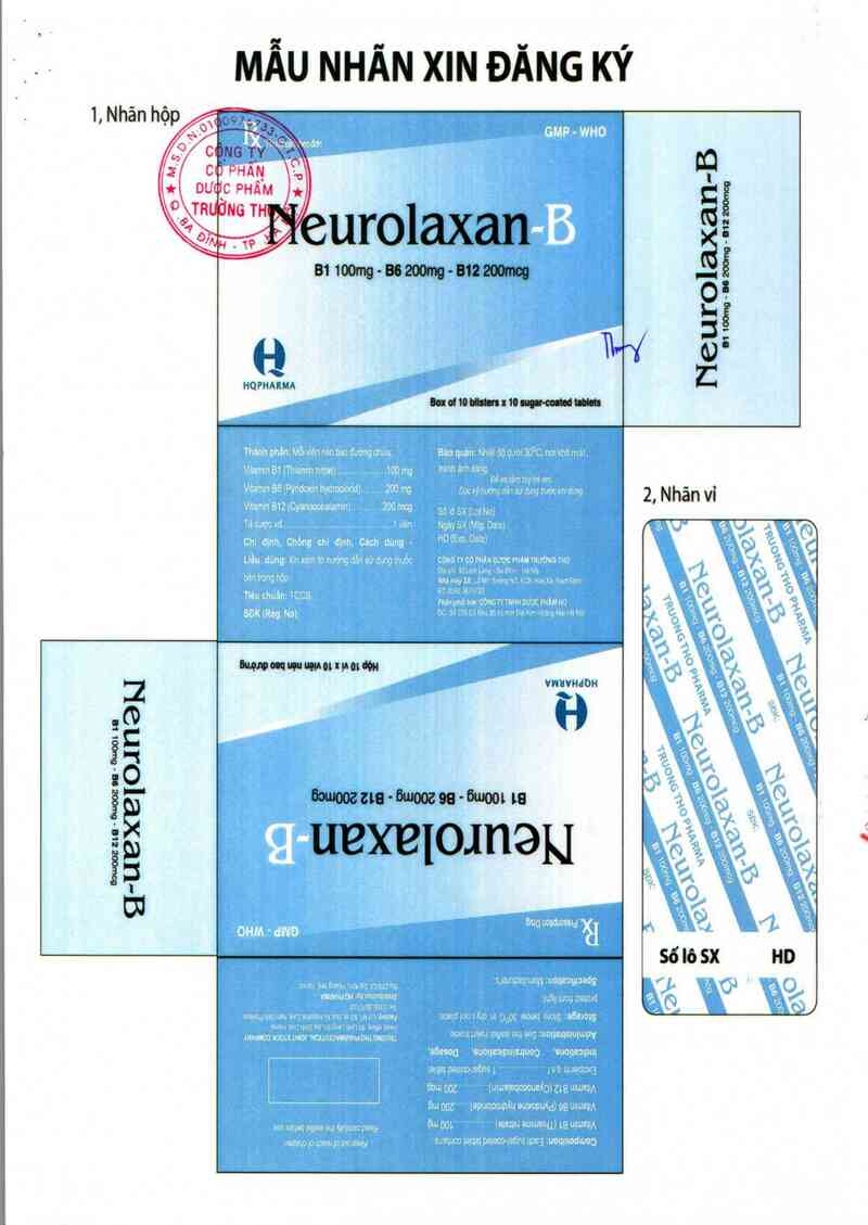 thông tin, cách dùng, giá thuốc Neurolaxan - B - ảnh 1