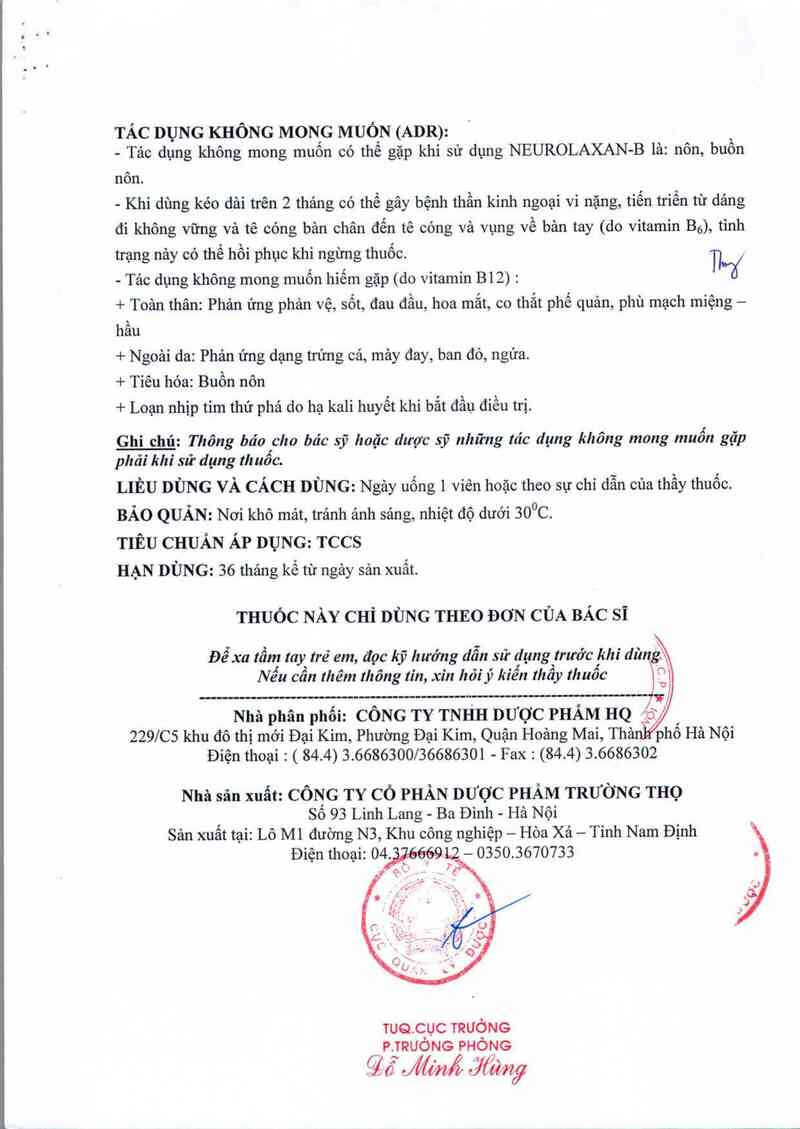 thông tin, cách dùng, giá thuốc Neurolaxan - B - ảnh 6