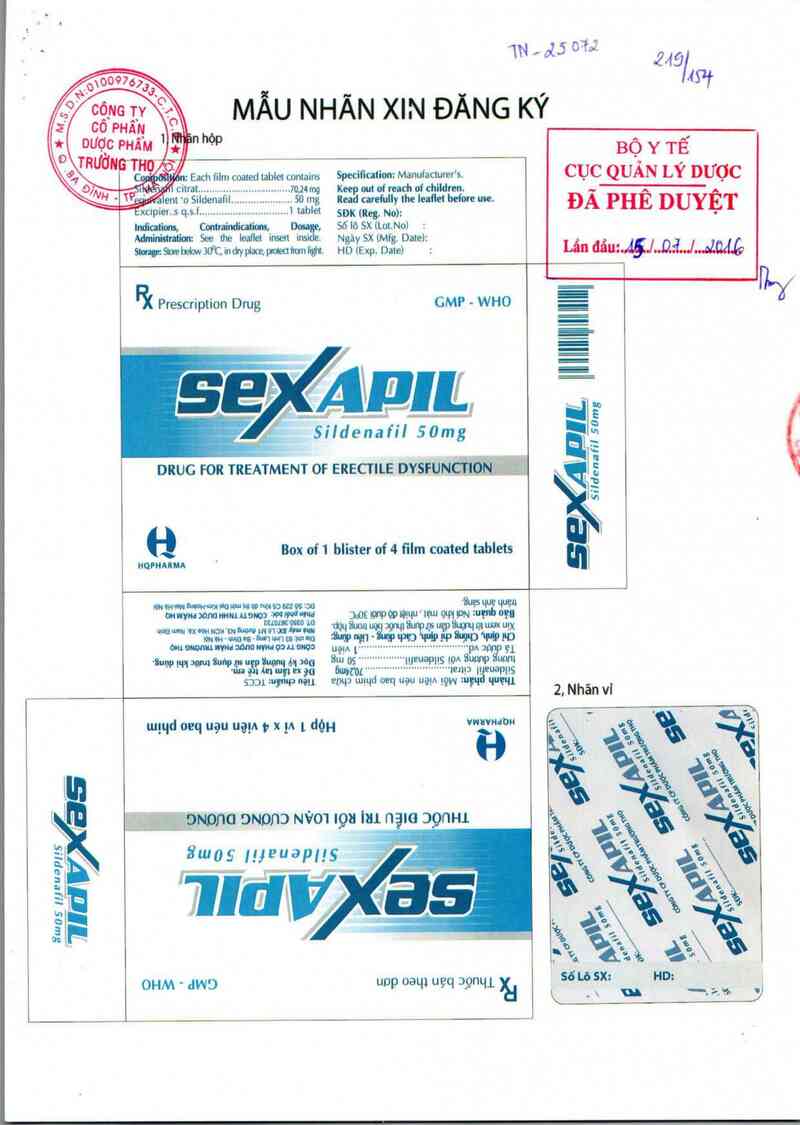 thông tin, cách dùng, giá thuốc Sexapil - ảnh 0