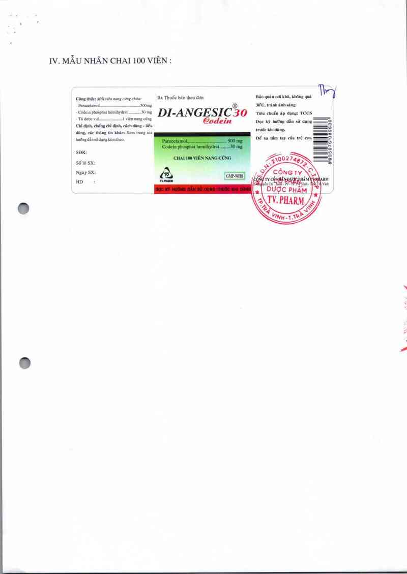 thông tin, cách dùng, giá thuốc Di-angesic codein 30 - ảnh 3