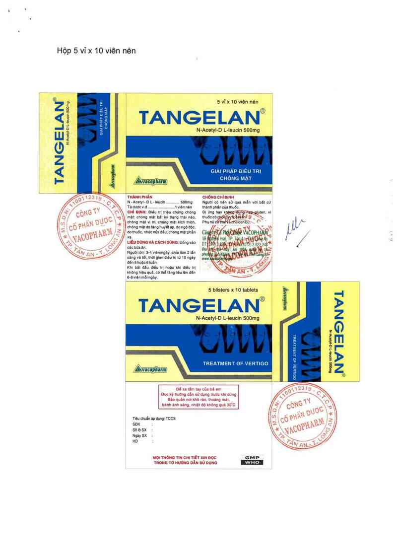 thông tin, cách dùng, giá thuốc Tangelan - ảnh 1