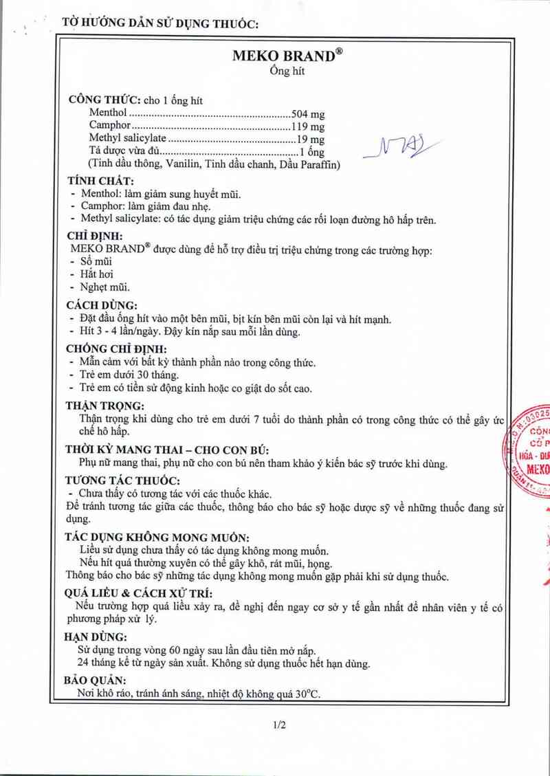 thông tin, cách dùng, giá thuốc Meko Brand - ảnh 5