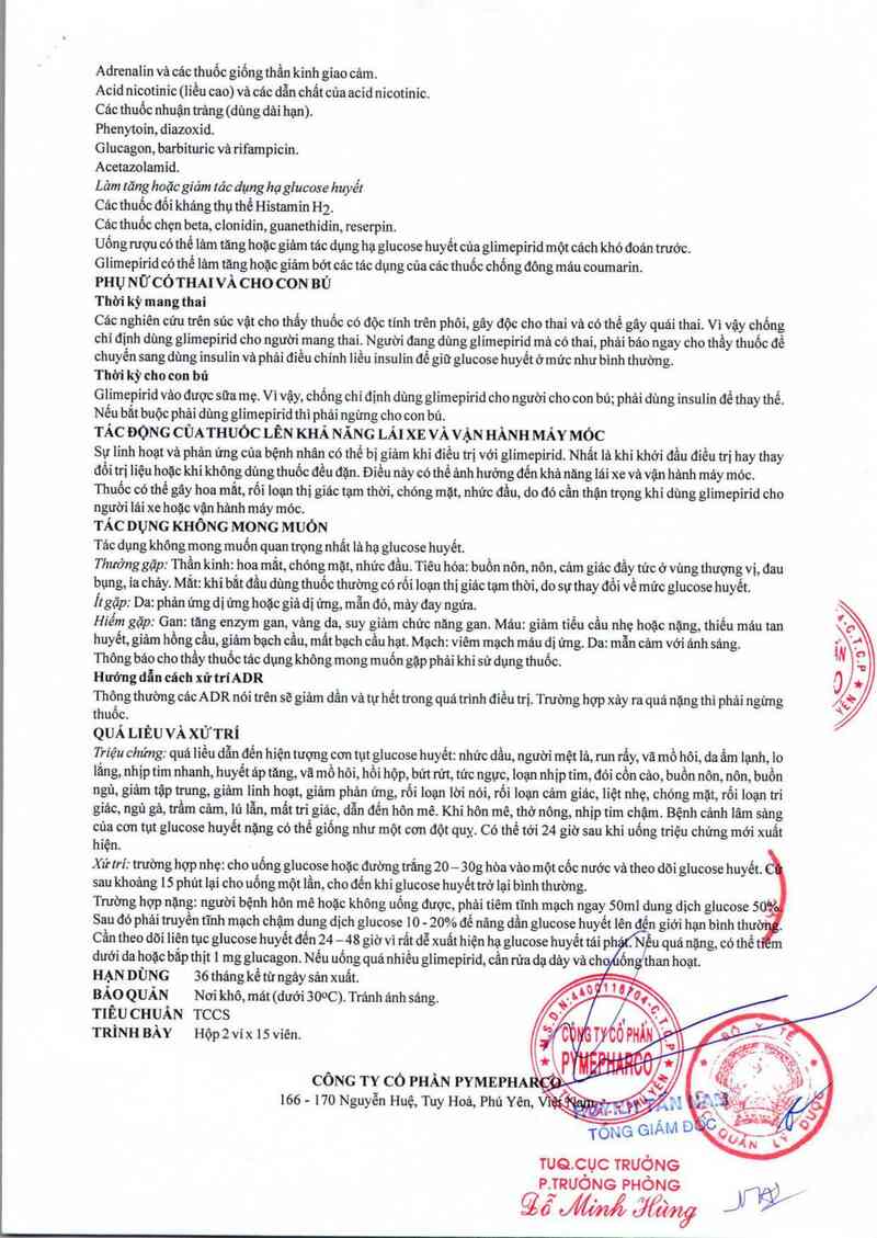 thông tin, cách dùng, giá thuốc Diaprid 2 - ảnh 4