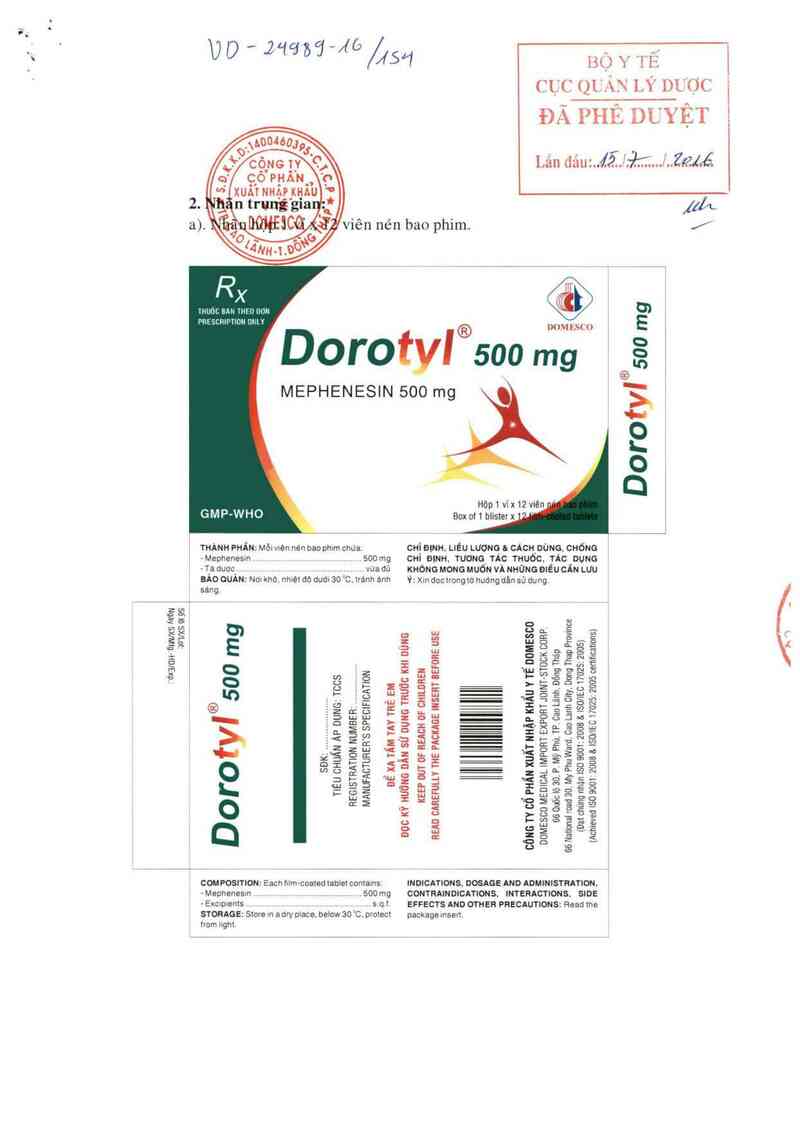 thông tin, cách dùng, giá thuốc Dorotyl 500 mg - ảnh 0