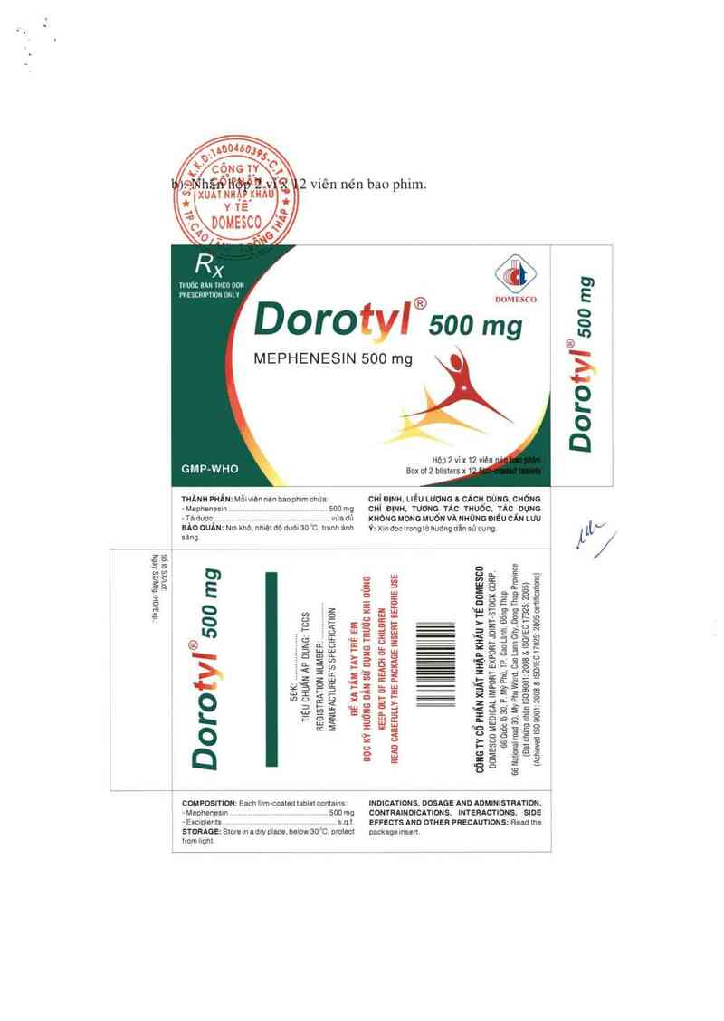thông tin, cách dùng, giá thuốc Dorotyl 500 mg - ảnh 1