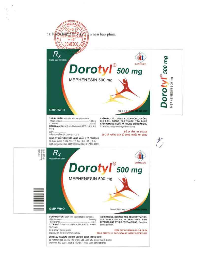 thông tin, cách dùng, giá thuốc Dorotyl 500 mg - ảnh 2