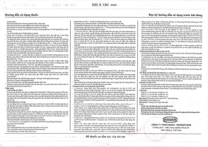thông tin, cách dùng, giá thuốc Rosuvas Hasan 5 - ảnh 5
