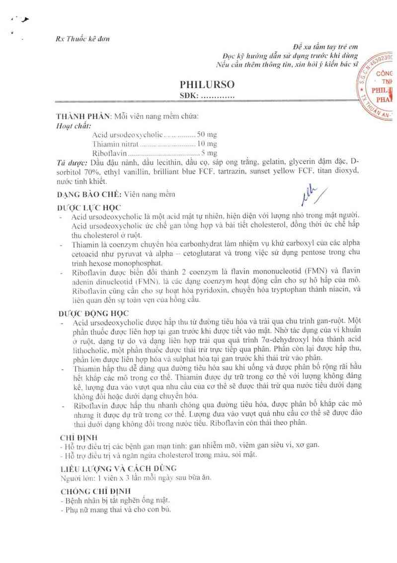 thông tin, cách dùng, giá thuốc Philurso - ảnh 2