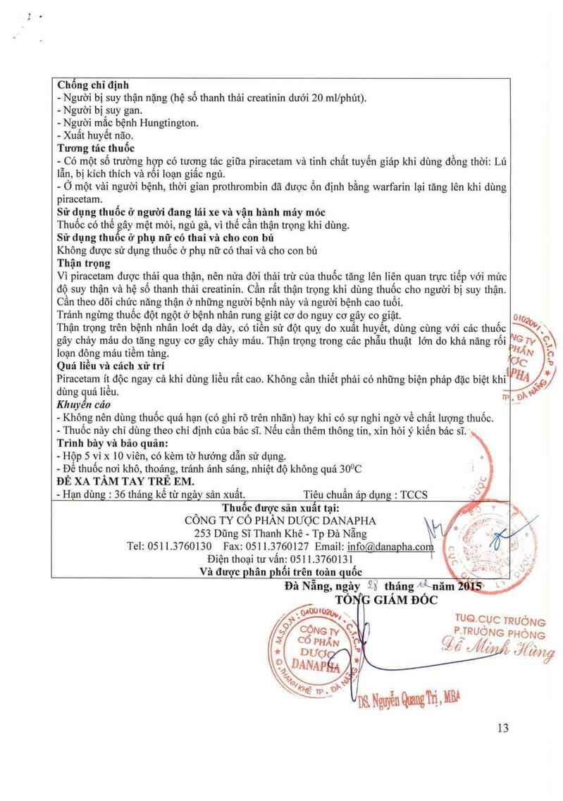 thông tin, cách dùng, giá thuốc Neuropyl 400 - ảnh 2