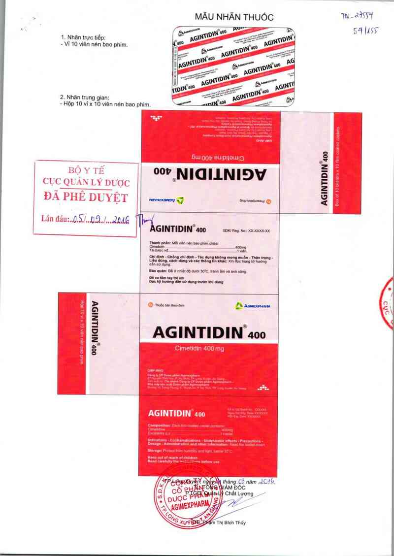 thông tin, cách dùng, giá thuốc Agintidin 400 - ảnh 0