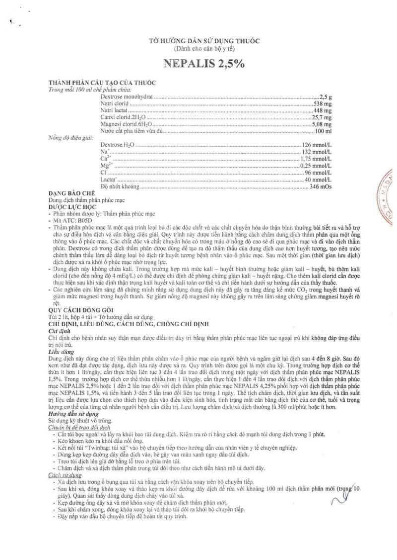 thông tin, cách dùng, giá thuốc Nepalis 2,5% - ảnh 3