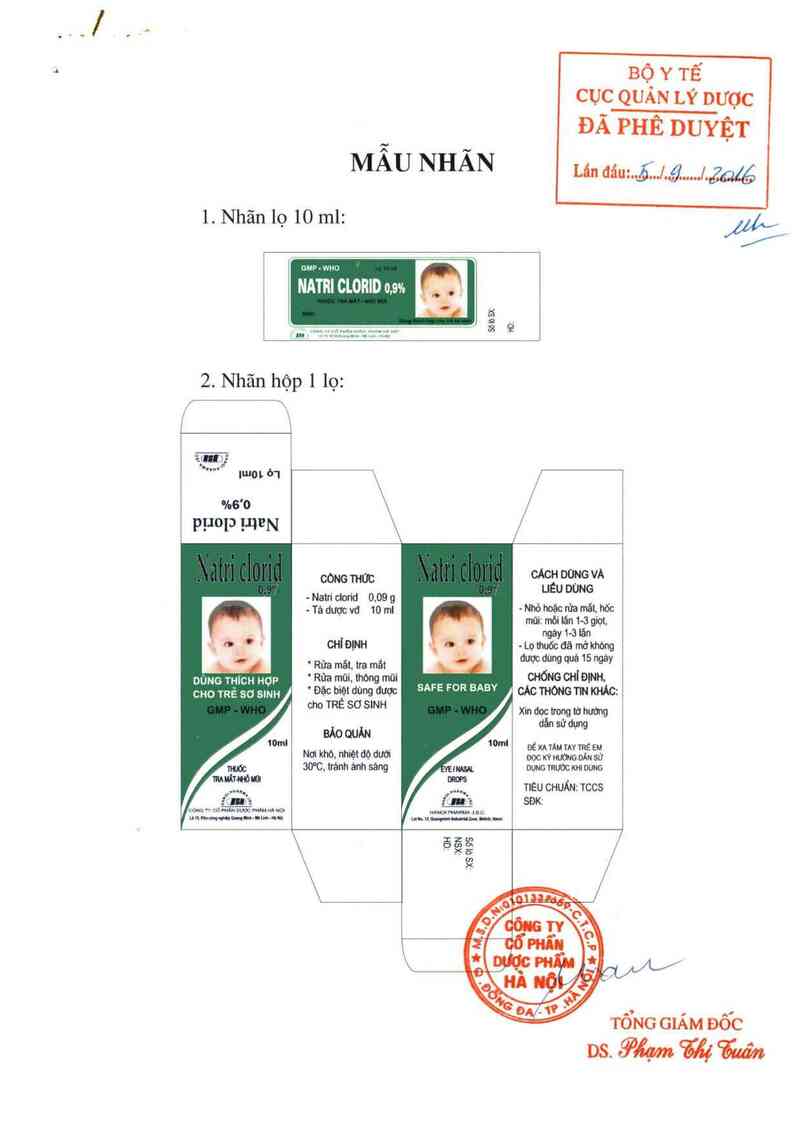 thông tin, cách dùng, giá thuốc Natri clorid - ảnh 0