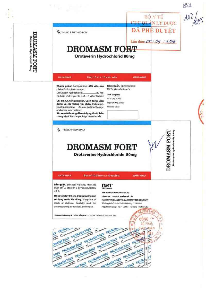 thông tin, cách dùng, giá thuốc Dromasm fort - ảnh 0