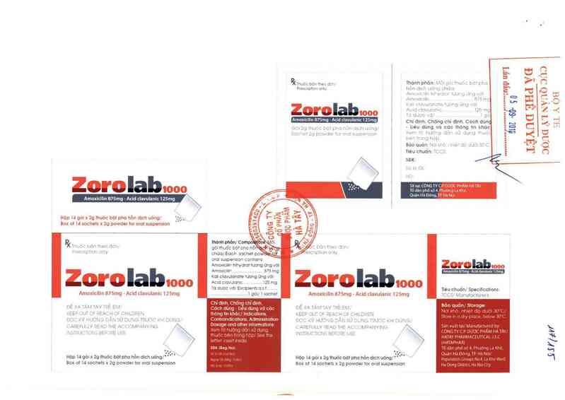 thông tin, cách dùng, giá thuốc Zorolab 1000 - ảnh 0