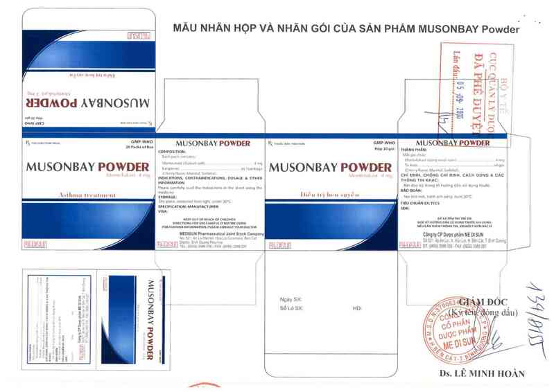 thông tin, cách dùng, giá thuốc Musonbay Powder - ảnh 0