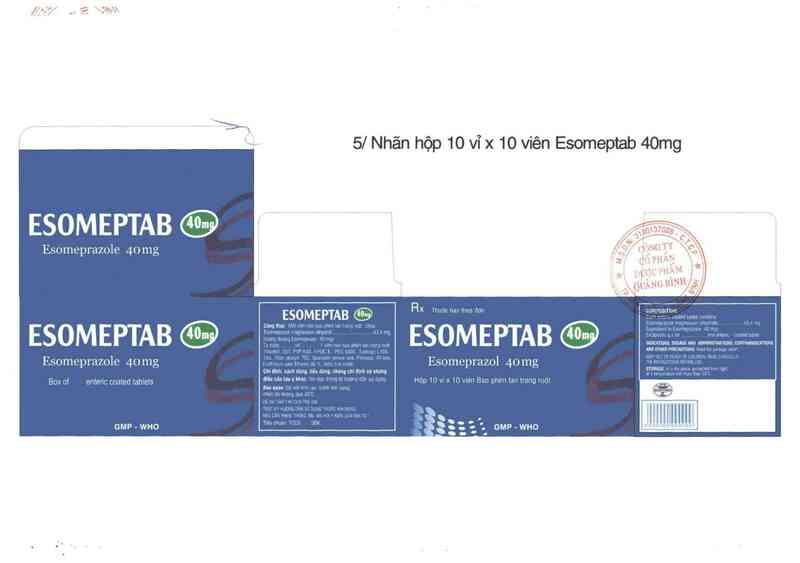 thông tin, cách dùng, giá thuốc Esomeptab 40 mg - ảnh 2